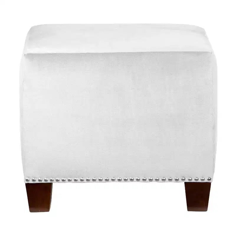 Bouton capitonné ottoman à clous carrés