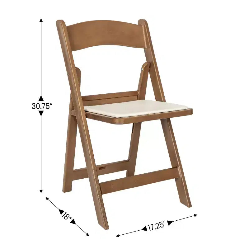 Lot de 2 chaises pliantes en résine, capacité de charge de 360 kg, chaises événementielles intérieures/extérieures