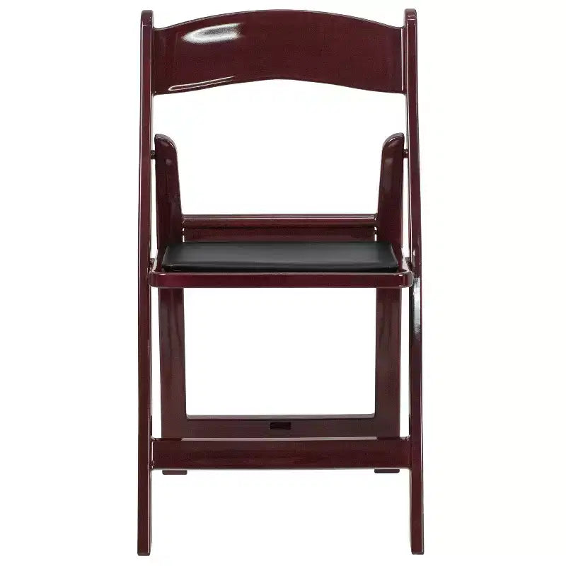 Lot de 2 chaises pliantes en résine, capacité de charge de 360 kg, chaises événementielles intérieures/extérieures