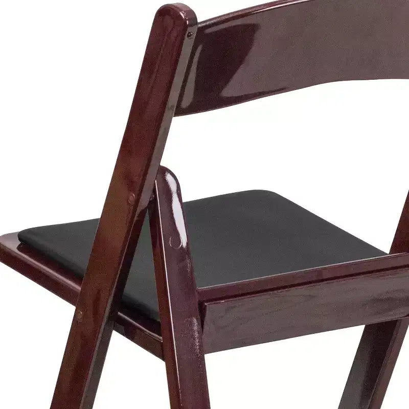 Lot de 2 chaises pliantes en résine, capacité de charge de 360 kg, chaises événementielles intérieures/extérieures