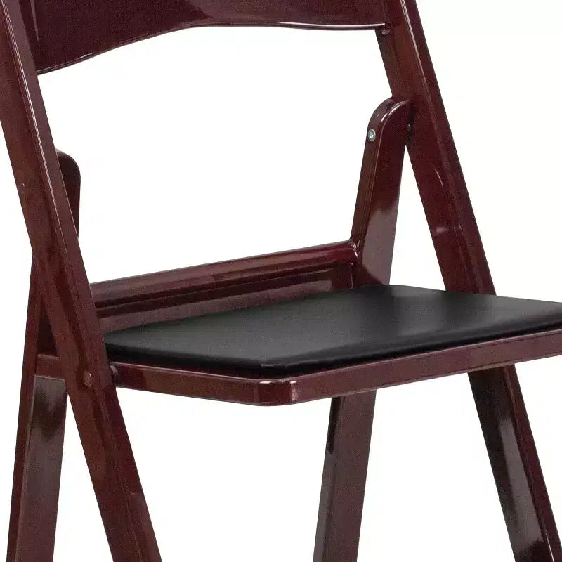 Lot de 2 chaises pliantes en résine, capacité de charge de 360 kg, chaises événementielles intérieures/extérieures