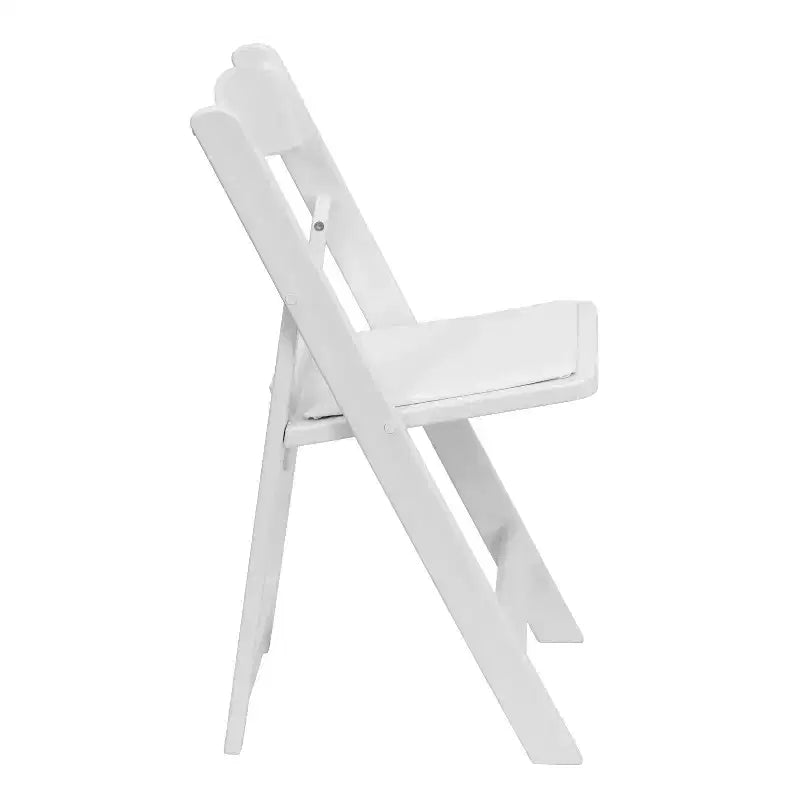 Lot de 2 chaises pliantes en résine, capacité de charge de 360 kg, chaises événementielles intérieures/extérieures