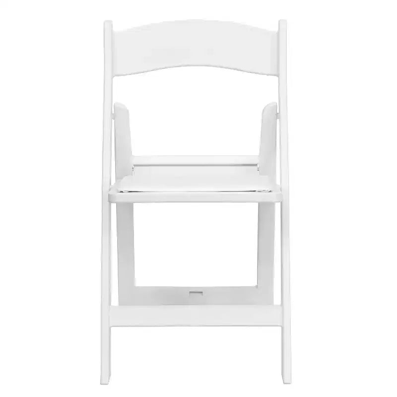 Lot de 2 chaises pliantes en résine, capacité de charge de 360 kg, chaises événementielles intérieures/extérieures