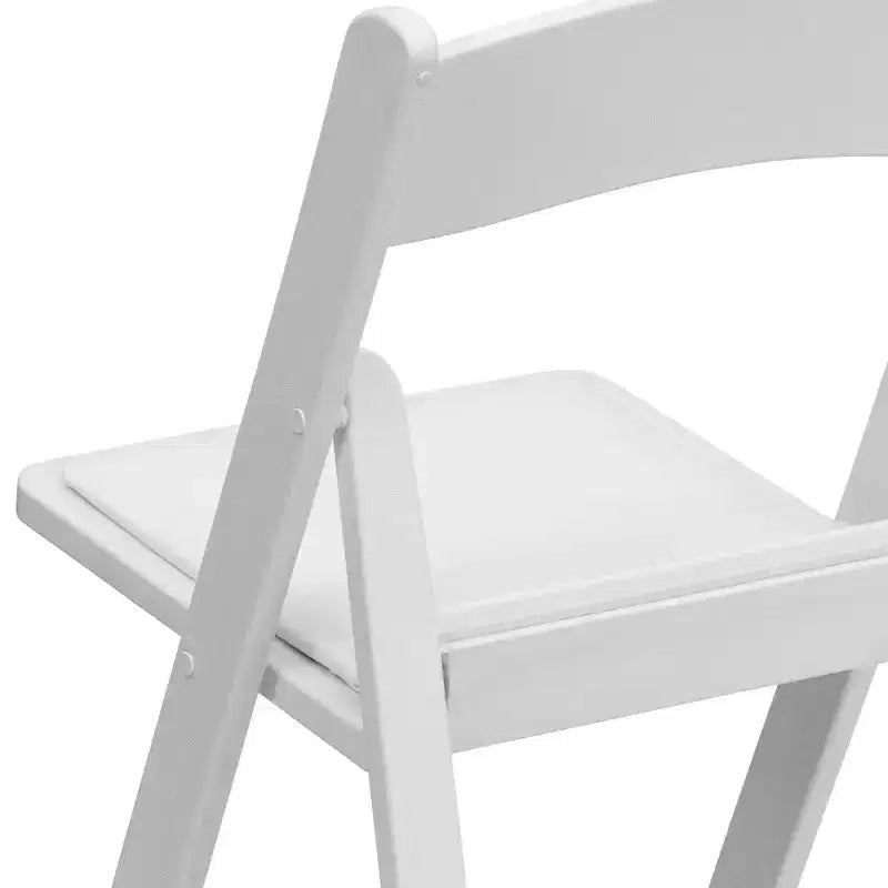 Lot de 2 chaises pliantes en résine, capacité de charge de 360 kg, chaises événementielles intérieures/extérieures