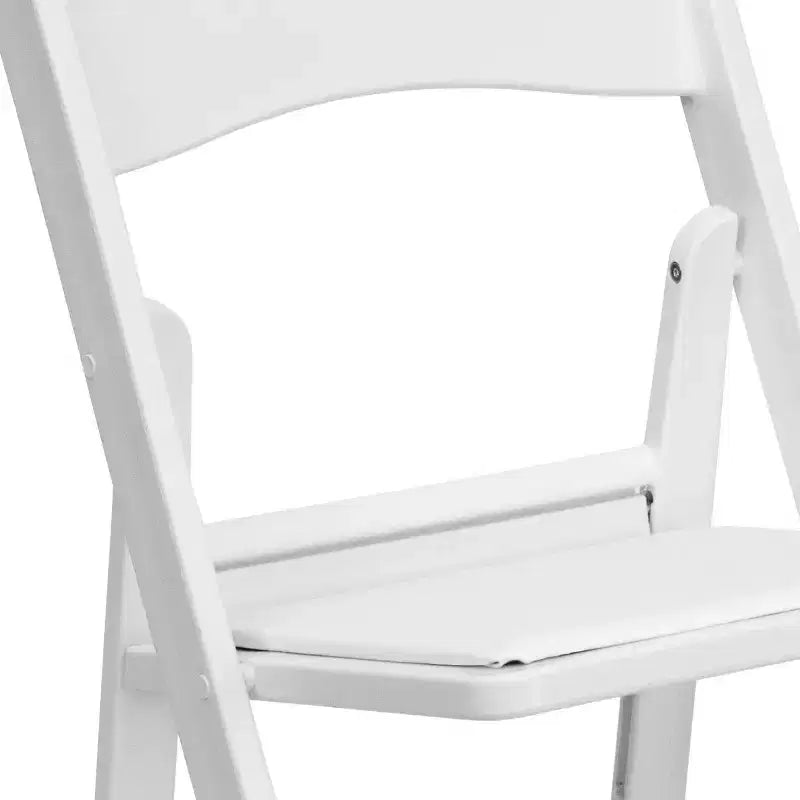 Lot de 2 chaises pliantes en résine, capacité de charge de 360 kg, chaises événementielles intérieures/extérieures