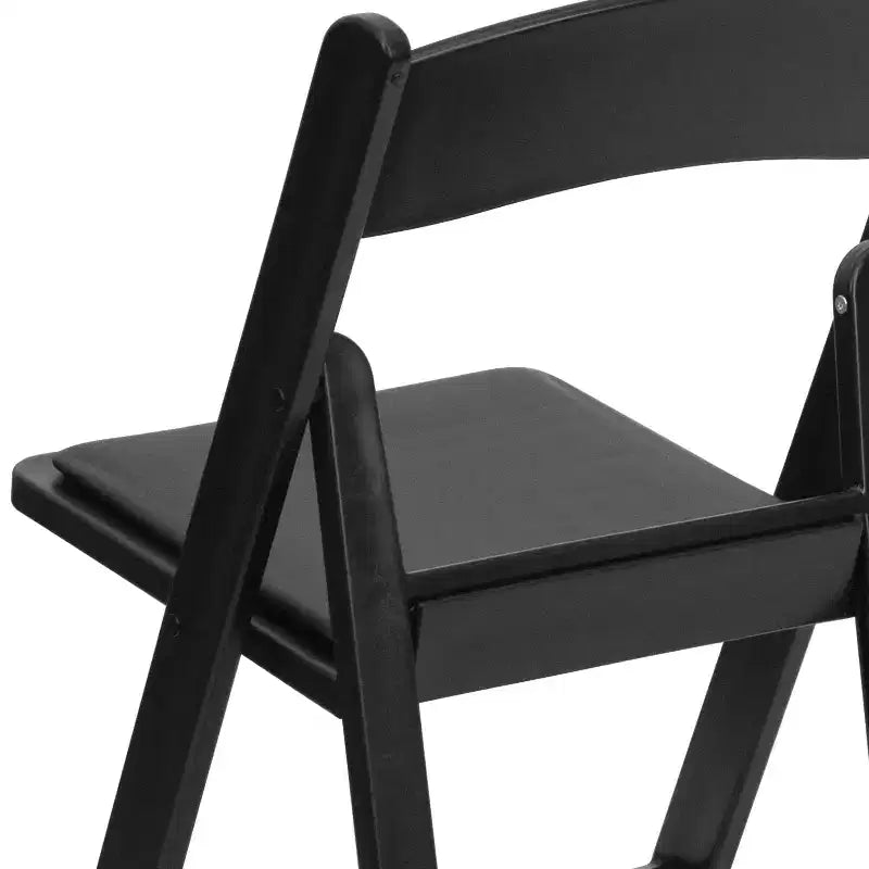 Lot de 2 chaises pliantes en résine, capacité de charge de 360 kg, chaises événementielles intérieures/extérieures