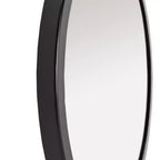 Miroir mural rond noir mat, 20 x 20 pouces, cadre en fer et MDF