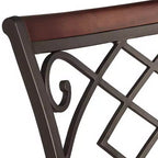 Tabouret de bar pivotant en bronze, hauteur comptoir 65 cm, coussin traditionnel en similicuir avec dossier et repose-pieds